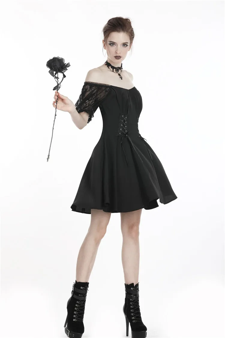 Gothic lolita lace-up chiffon dress DW264