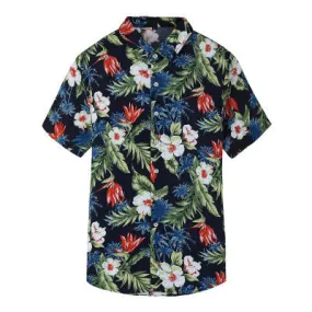 Hawaiian printed men's shirt