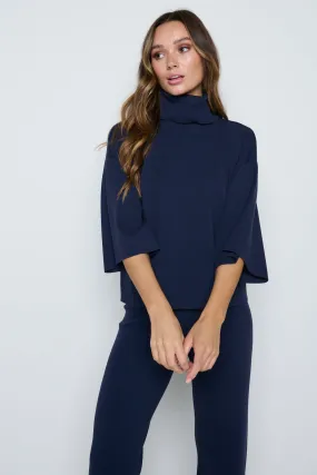 Hayden Kimono Sleeve Jumper - Navy