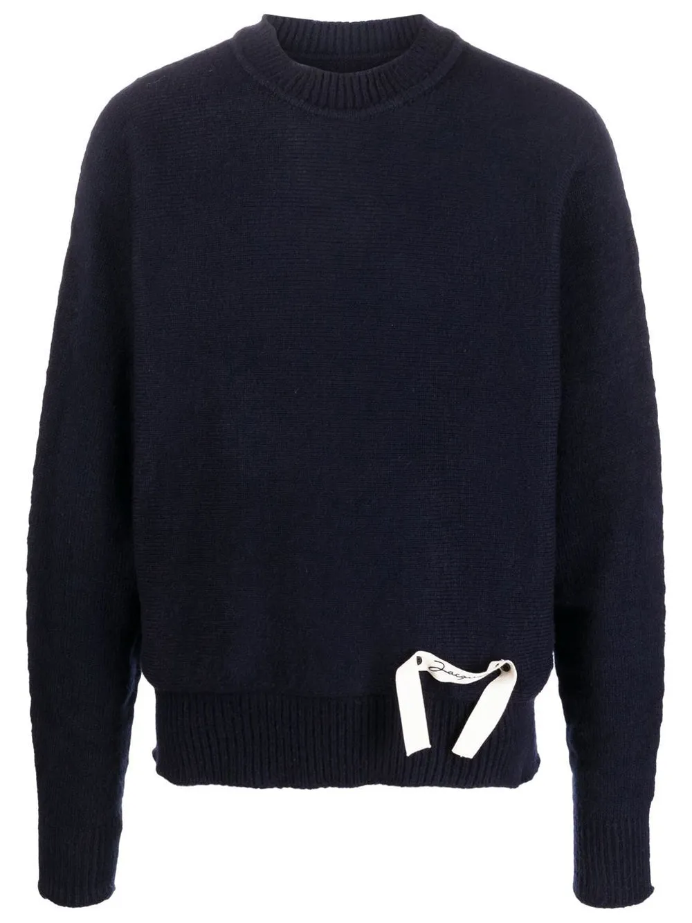 High-neck knitted jumper