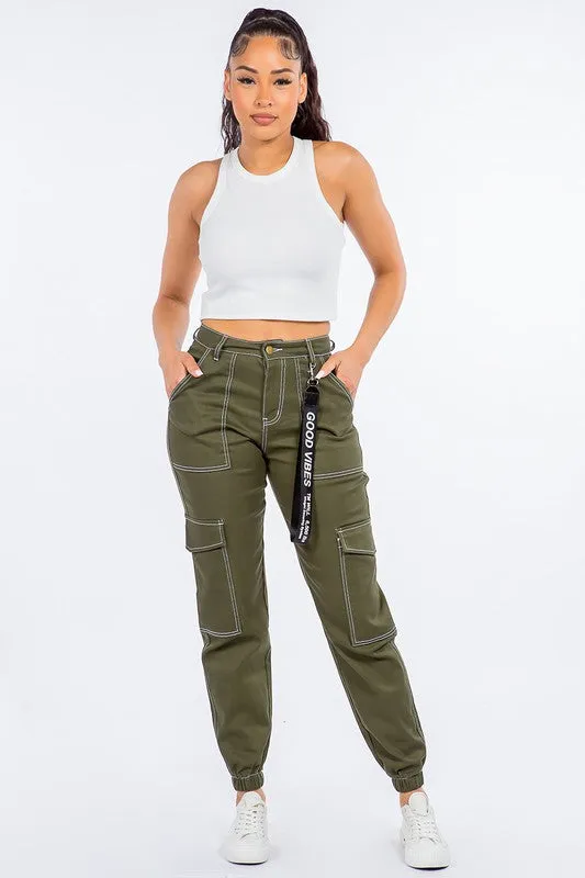 High Waist DenimJoggers