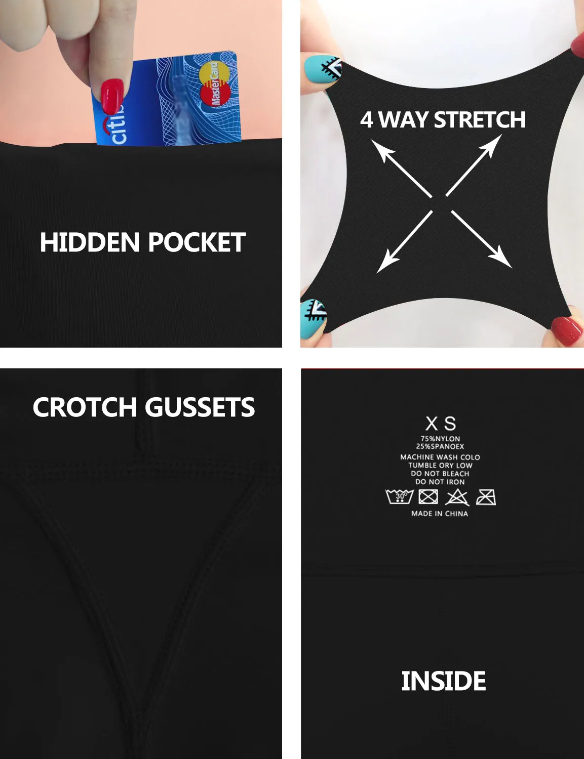 High Waist Yoga Pants black_yoga