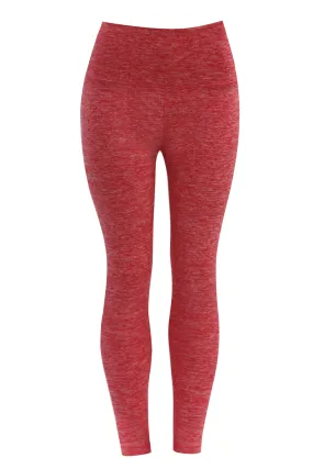 High Waist Yoga Pants heatherred_yoga