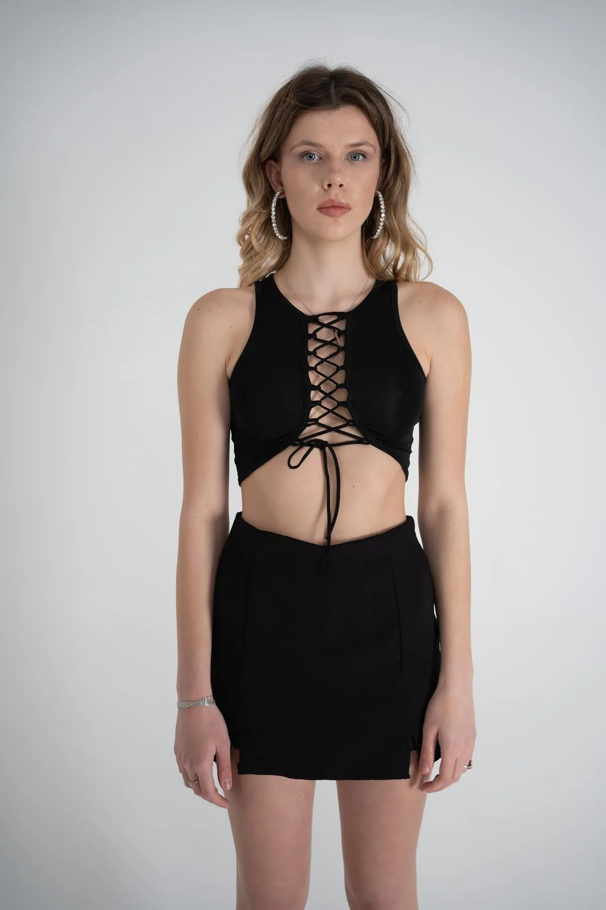 HLLY Women Wren Shorts Skirt Black - Chornomorsk