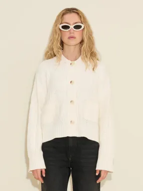 HOLZWEILER SERENA KNIT CARDIGAN WHITE