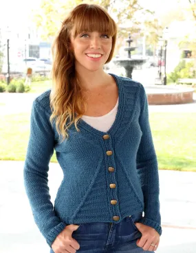 Horizontal Rib Cardigan by Vladimira Ilkovicova