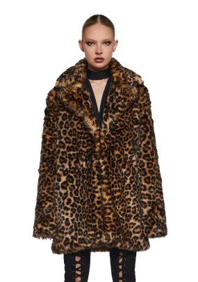 Hunt You Down Leopard Sherpa Jacket