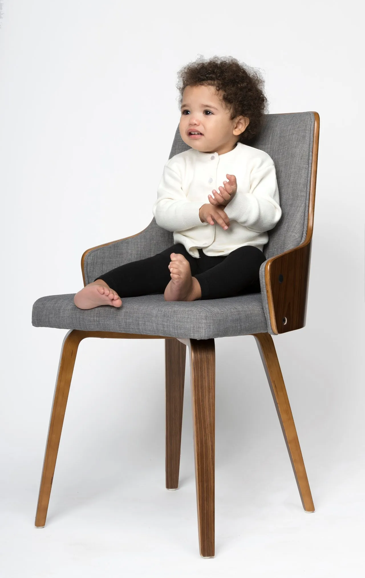 Julius Berger Cotton Cashmere White Baby & Toddler Girl Cardigan