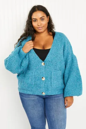 Just a Fling Full Size Button Down Cardigan