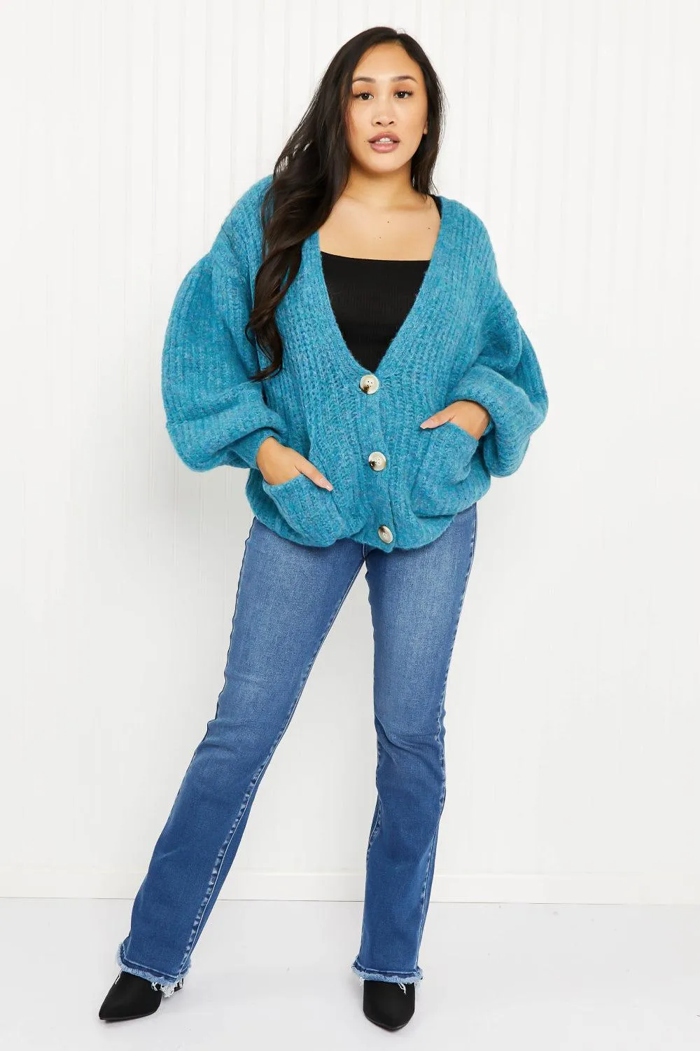 Just a Fling Full Size Button Down Cardigan