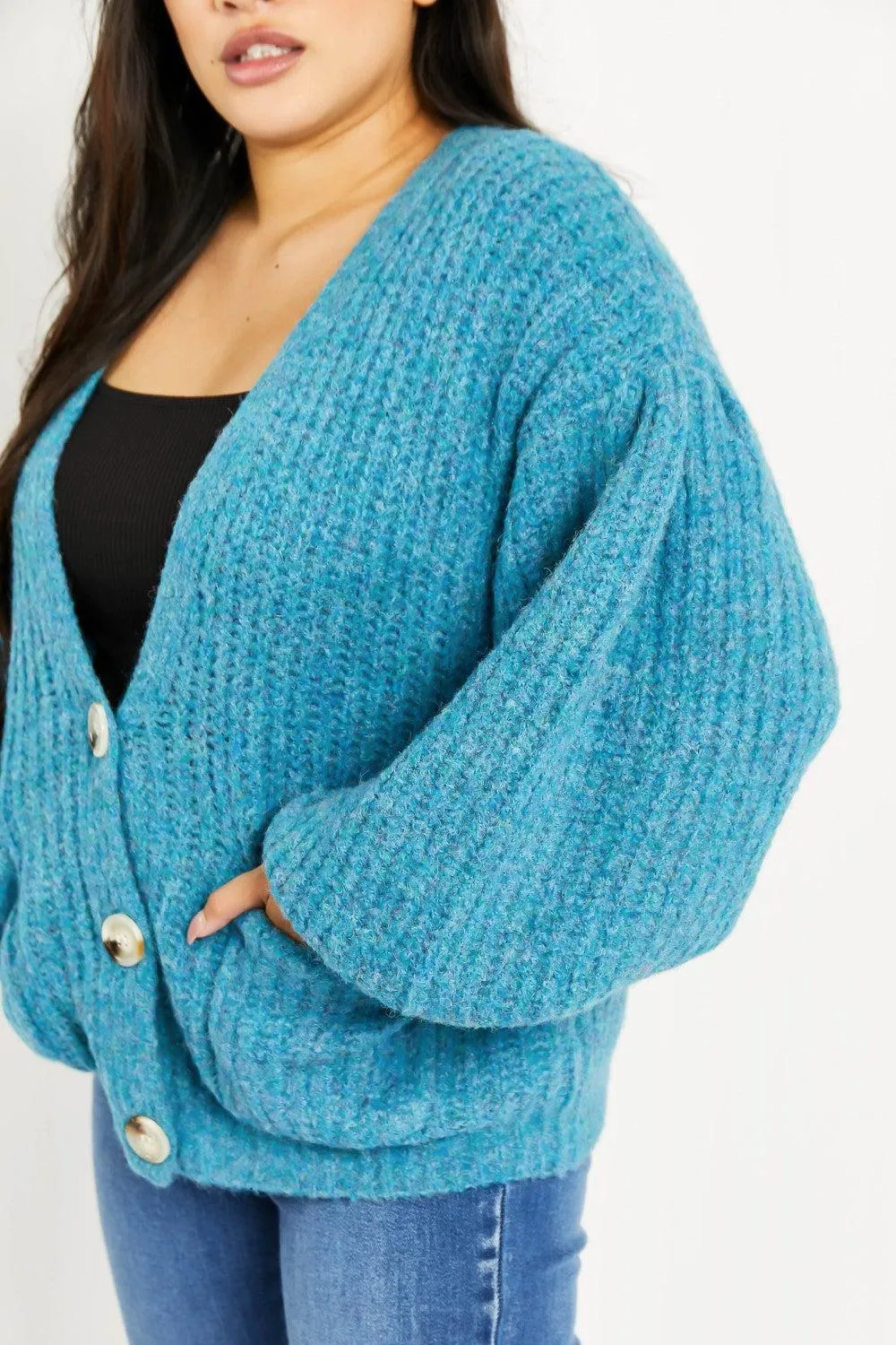 Just a Fling Full Size Button Down Cardigan