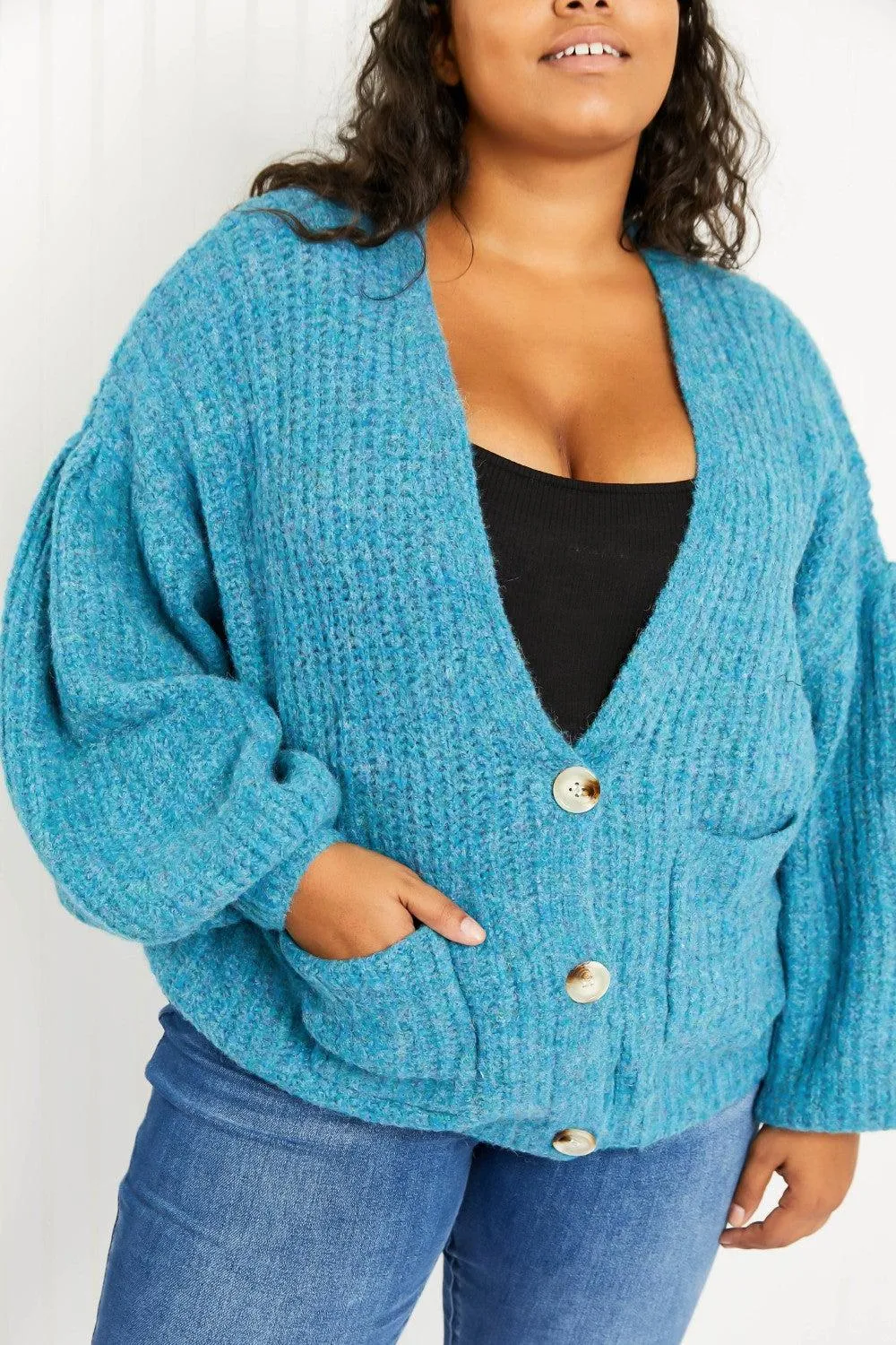 Just a Fling Full Size Button Down Cardigan