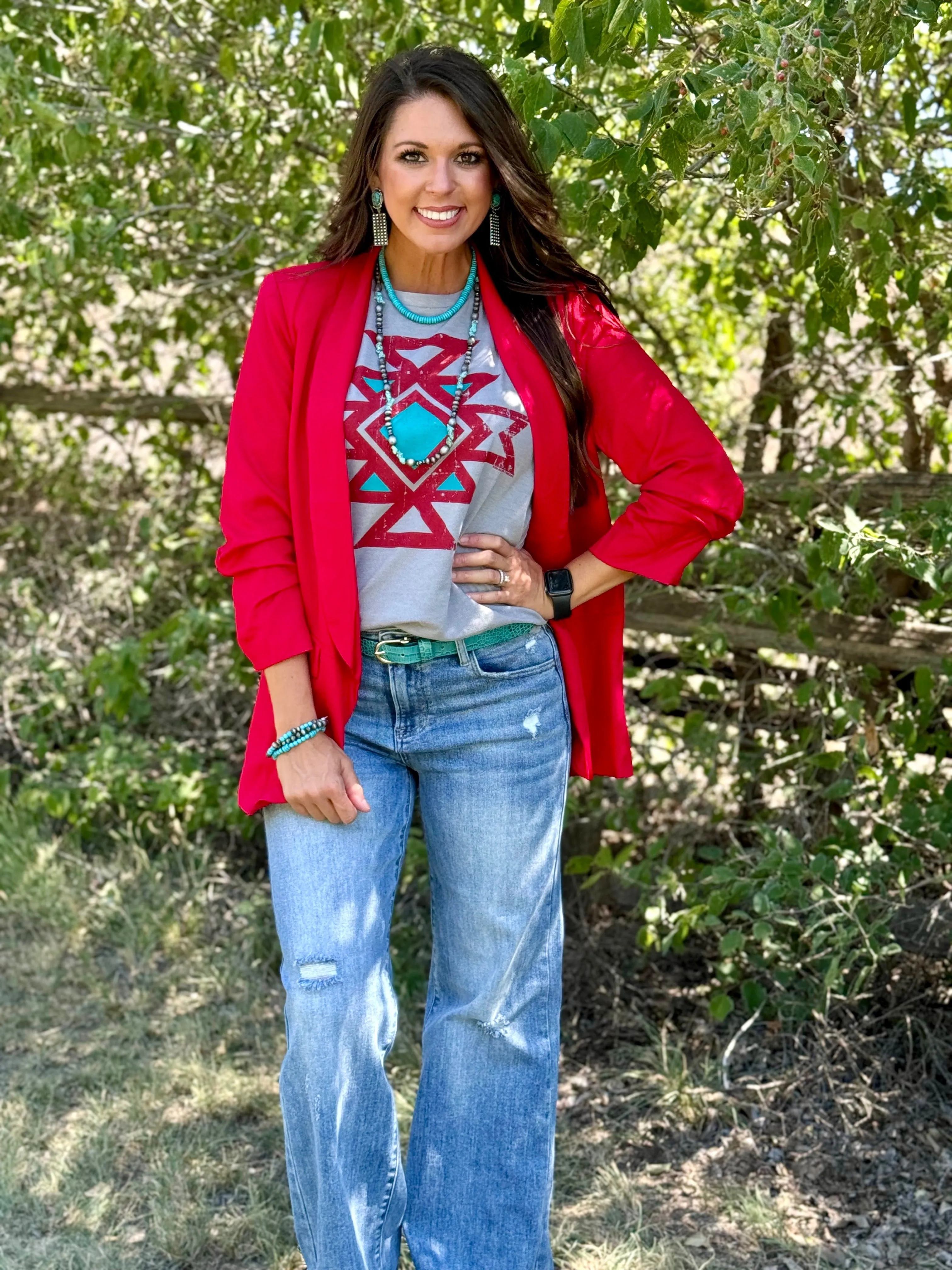 Karla Aztec Boyfriend Tee