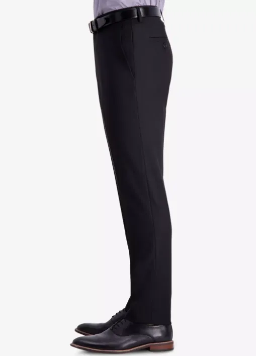 Kenneth Cole Reaction Mens Slim fit Dress Pants 33 / 30 Black Solid