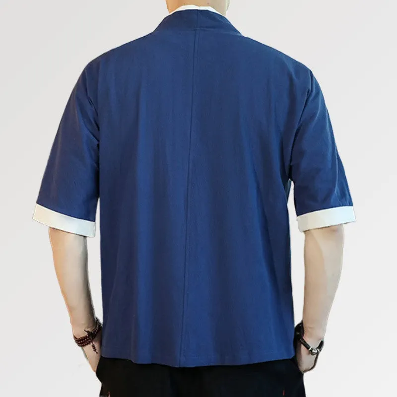 Kimono Jacket Men 'Blue Hideki'