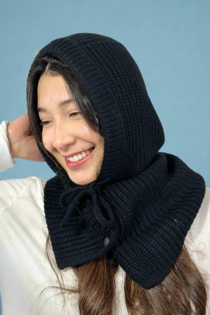 Knit Balaclava - Black