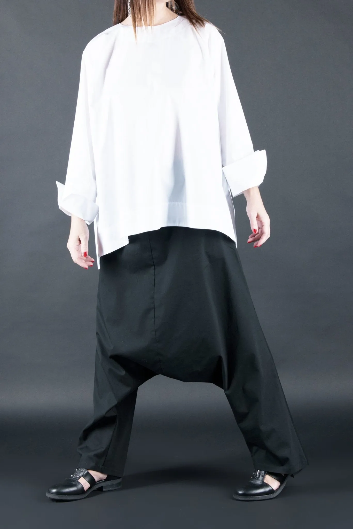 KONY Harem Drop Crotch Pants