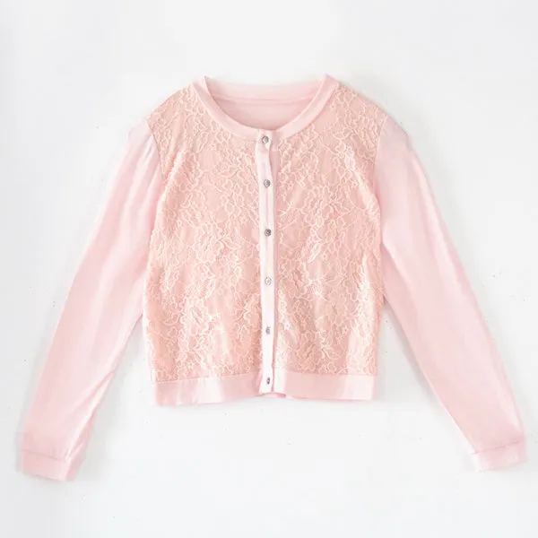Lace Front Cardigan