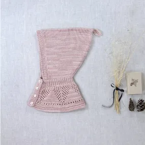 Lace Yoke Balaclava in Mallow by Iver & Isla