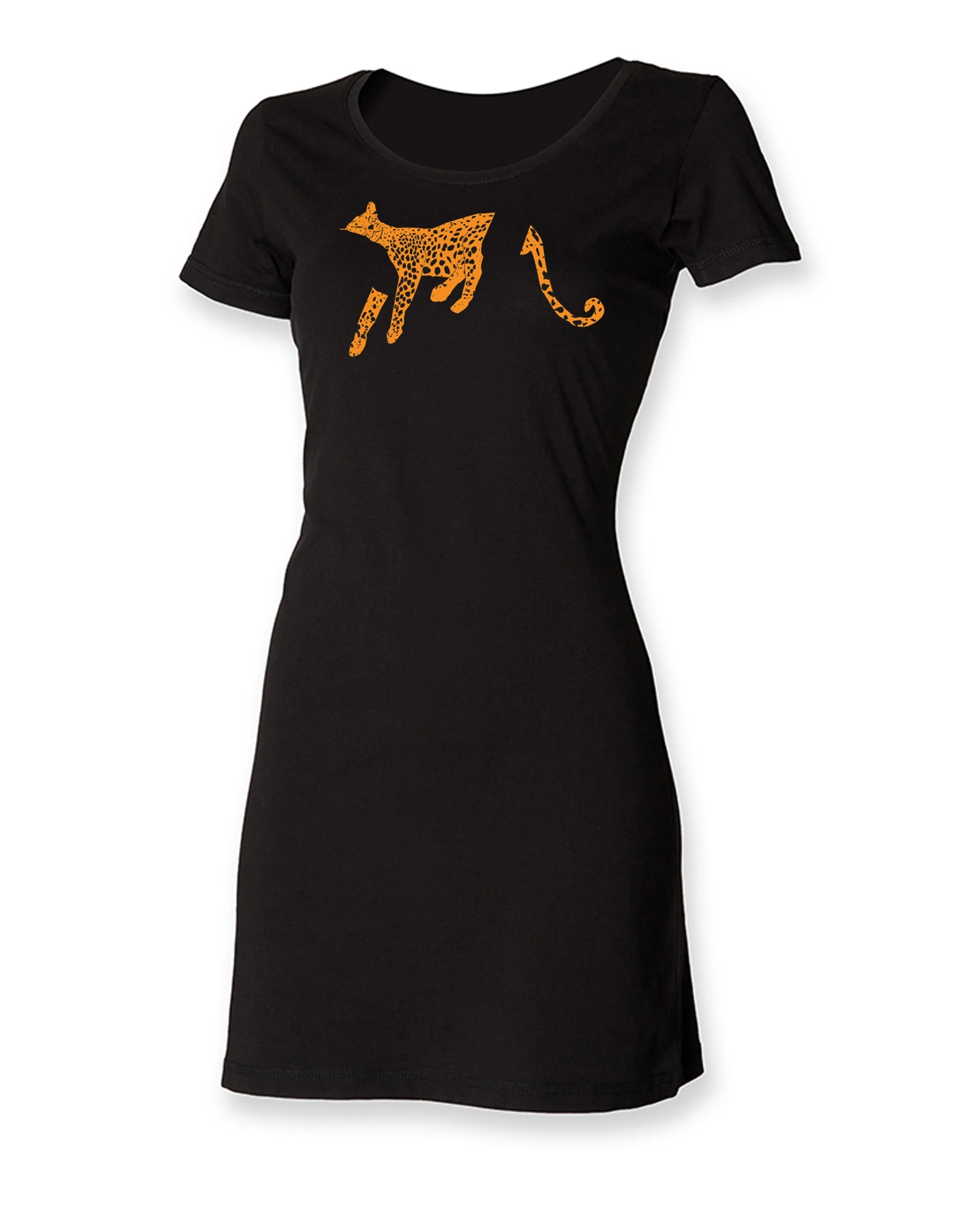 Leopard t-shirt dress