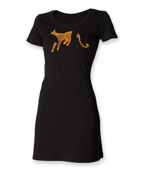 Leopard t-shirt dress