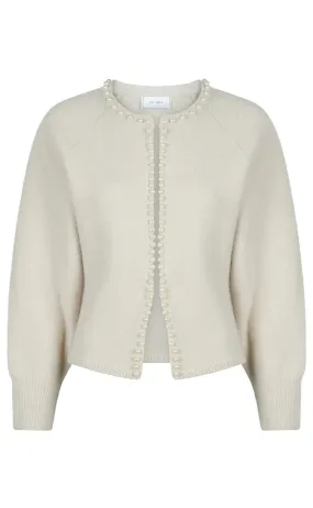 Lilly Pearl Knit Cardigan - Ivory