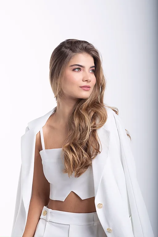Linen Blazer in Off-White