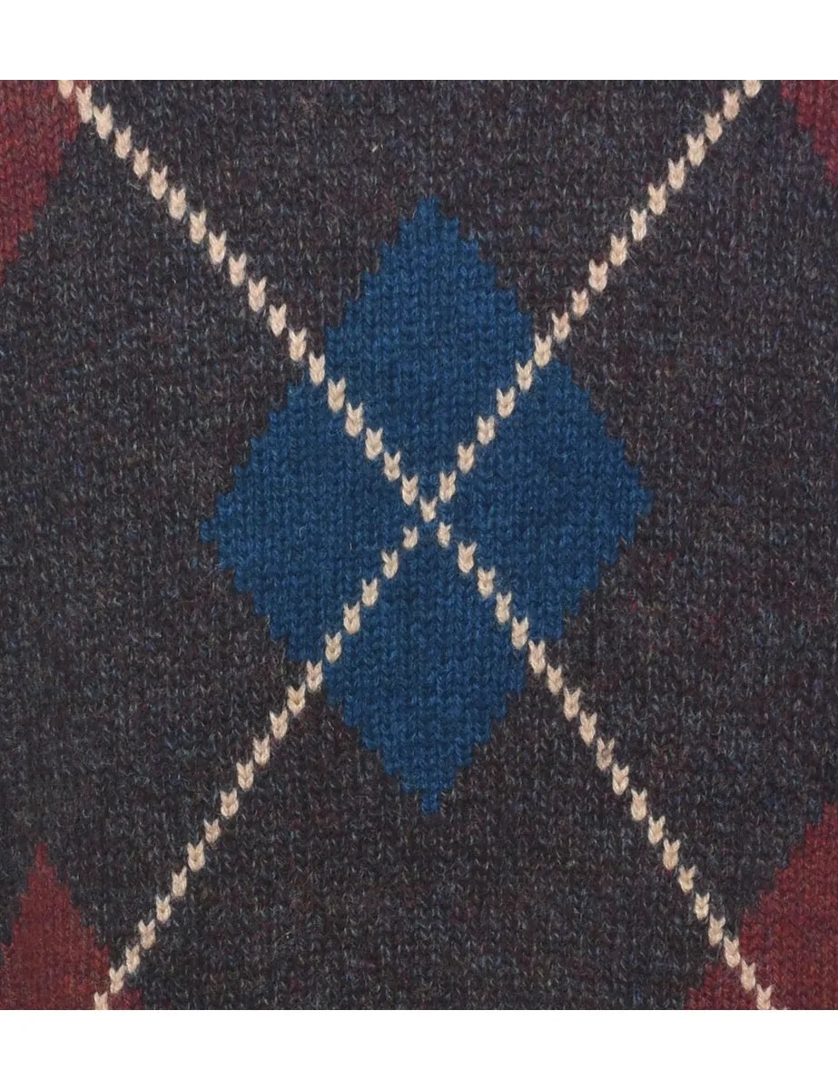 London Fog Argyle Jumper - M