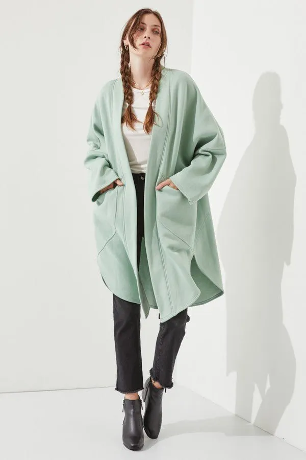 Long Oversized Knit Cardigan