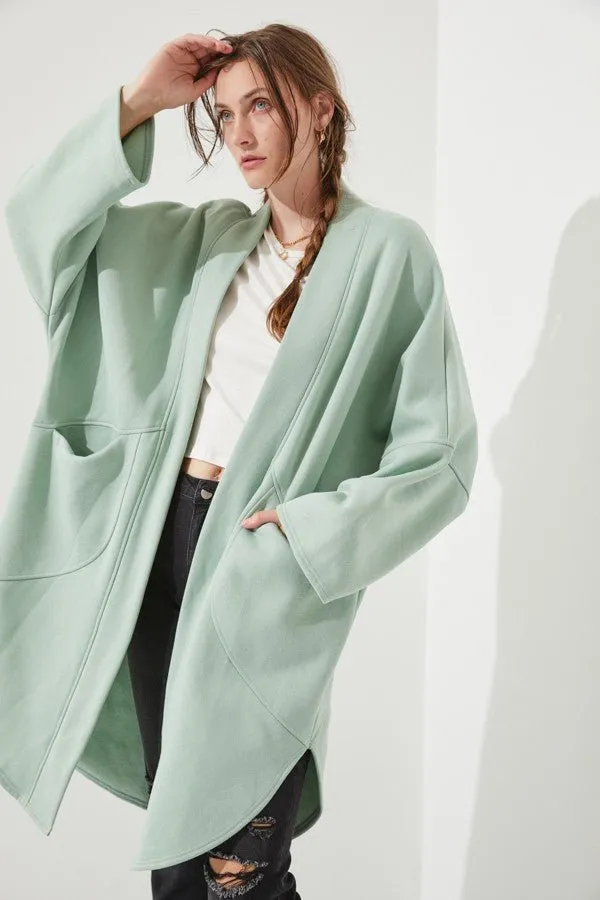 Long Oversized Knit Cardigan