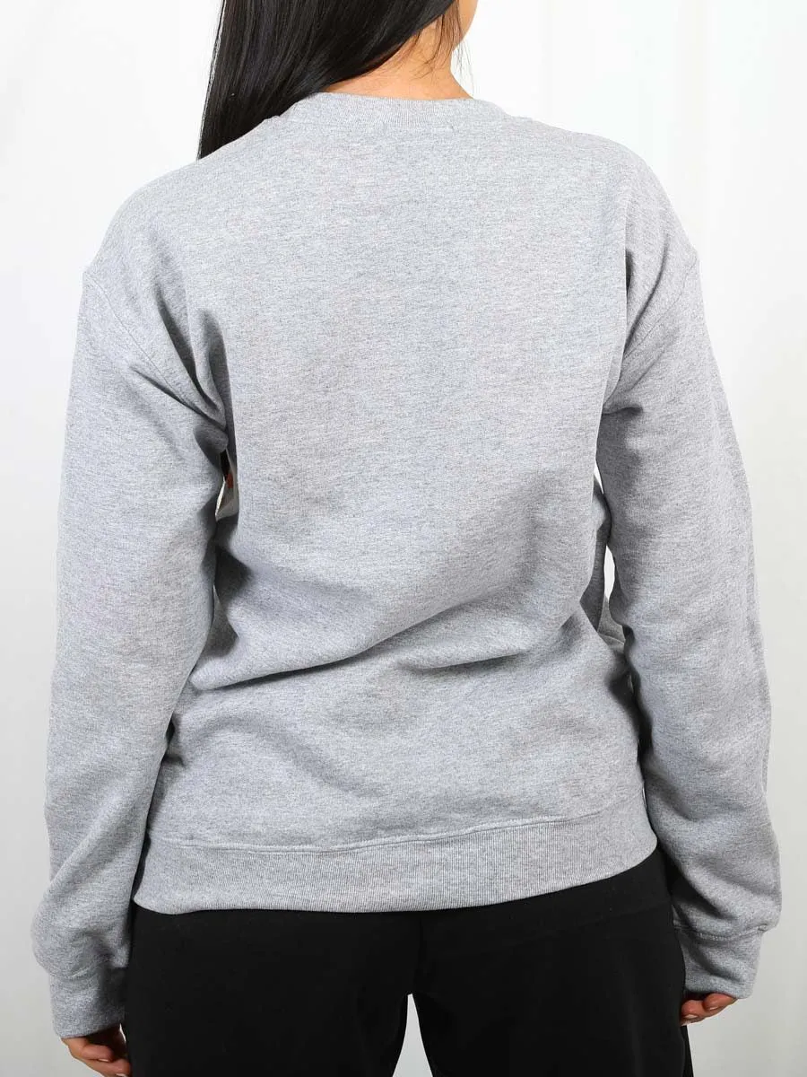 Lorena Couture Lip Graphic Sweatshirt Jumper In Grey