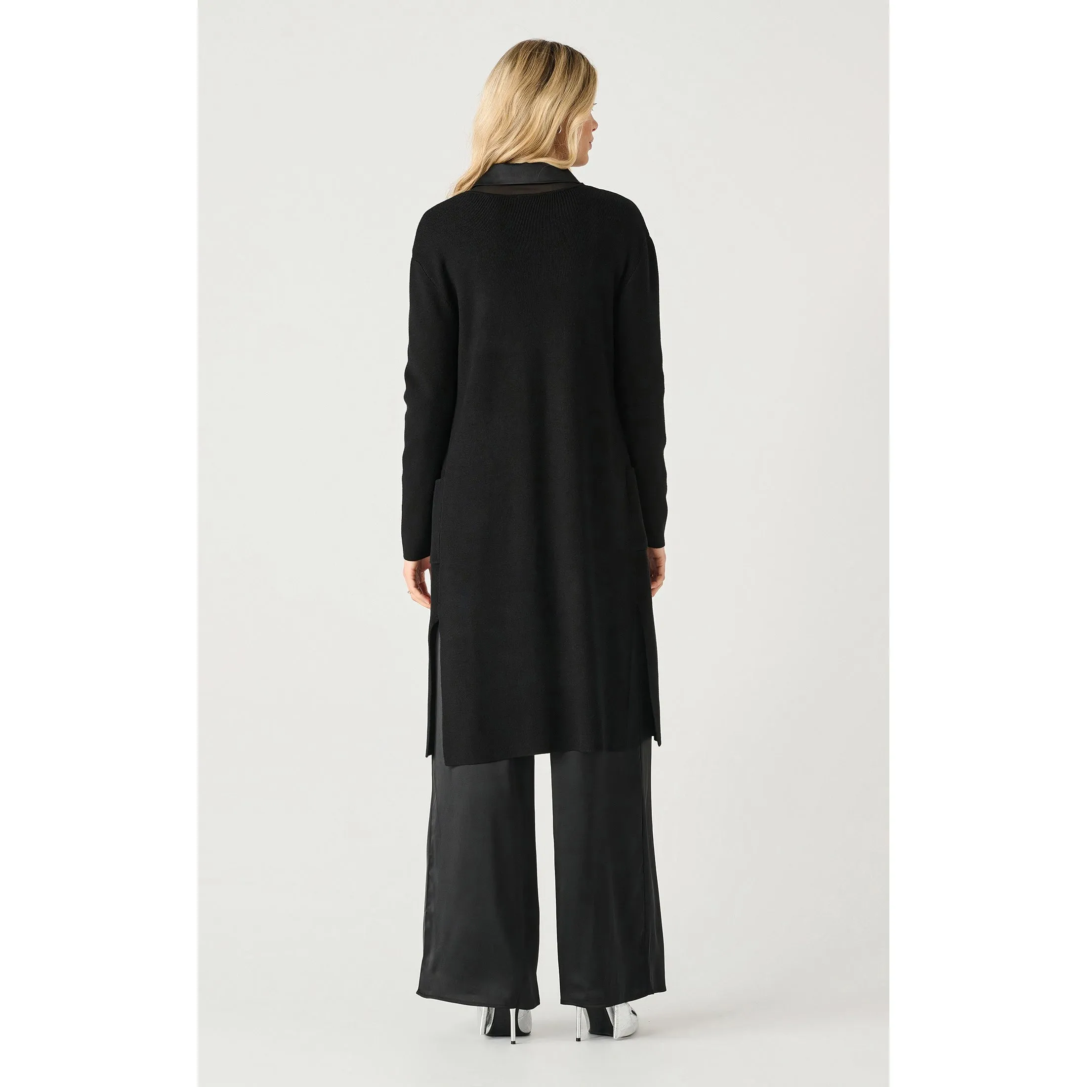 LS LONGLINE OPEN CARDIGAN
