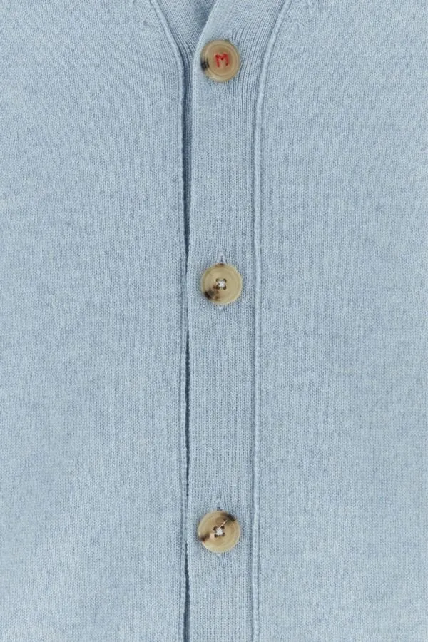 MAISON MARGIELA | Pastel light blue cashmere cardigan