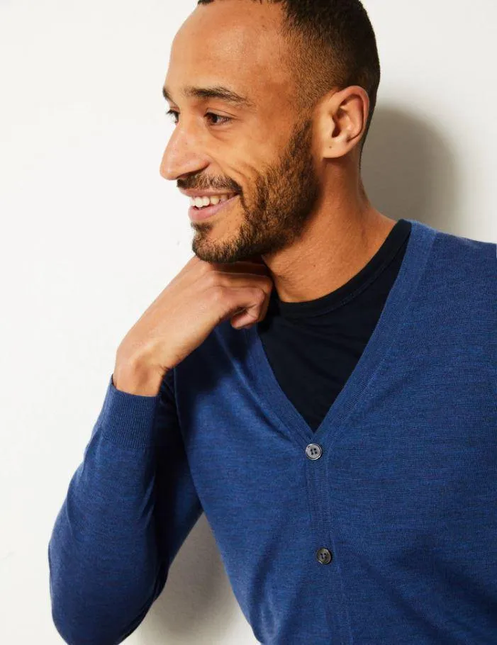 M&S Men Marino Wool Cardigan T30/3547M