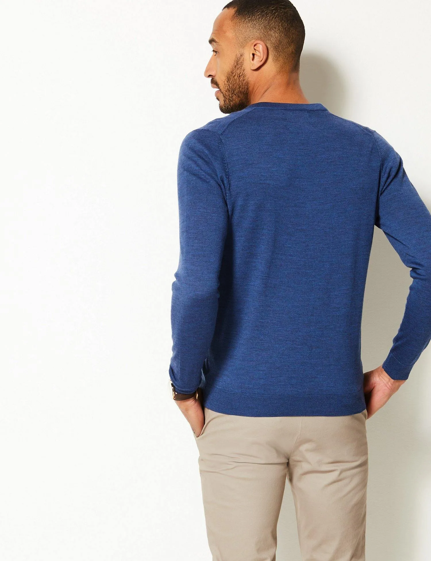 M&S Men Marino Wool Cardigan T30/3547M