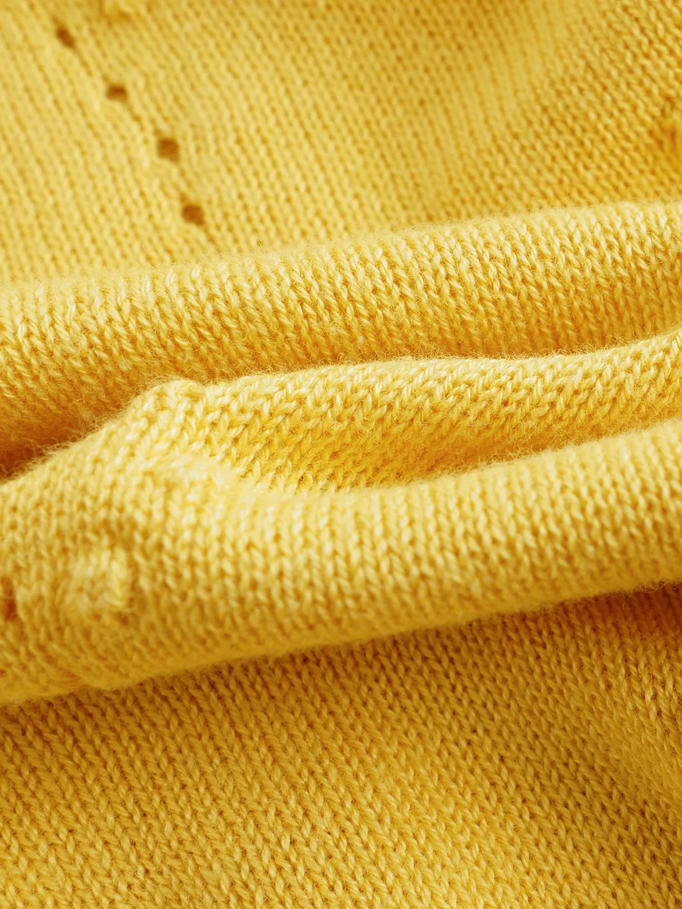 MARC & JANIE Girls Bellflower Hollow Out Loose Fit Cardigan 240313