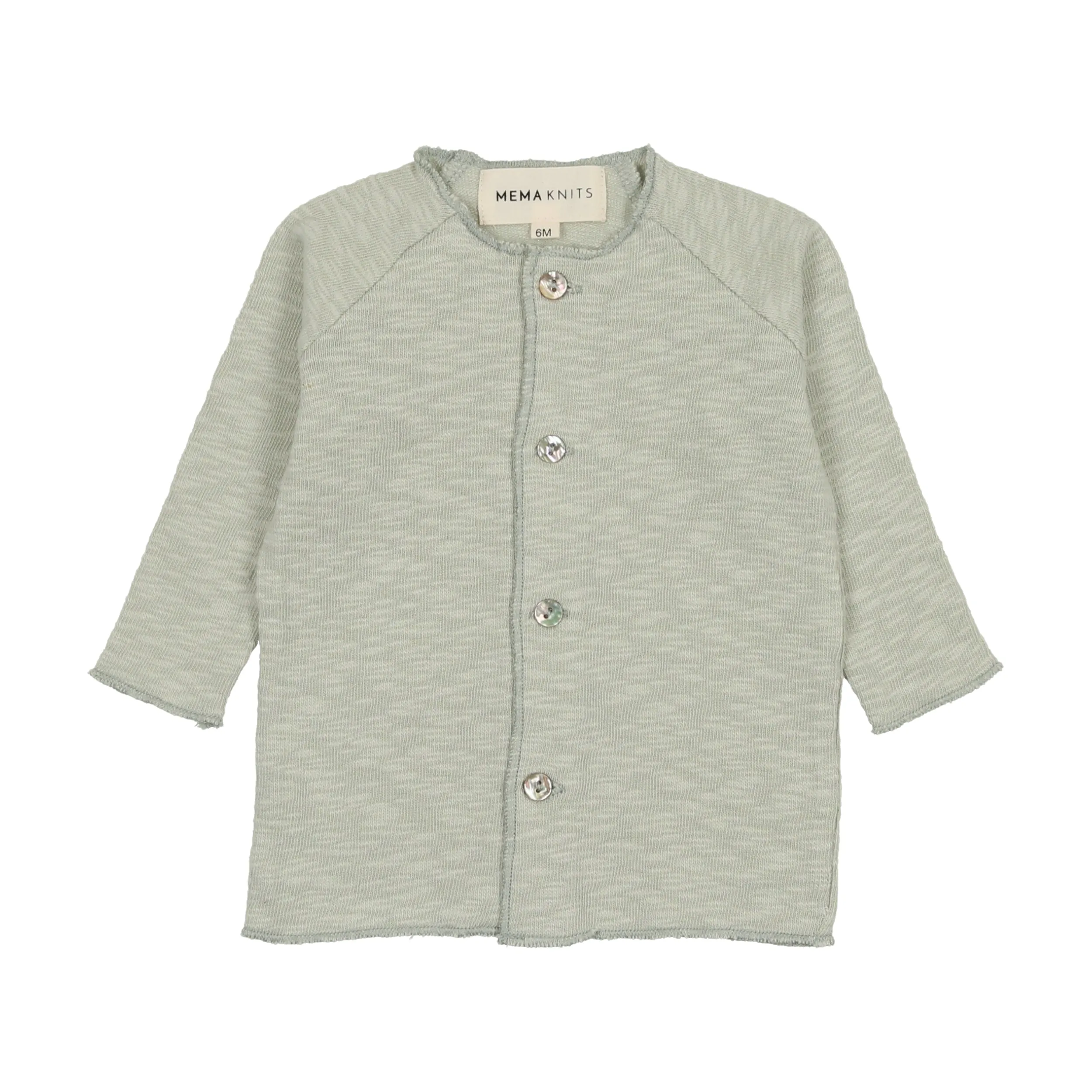 Mema Knits Mint Green Cardigan