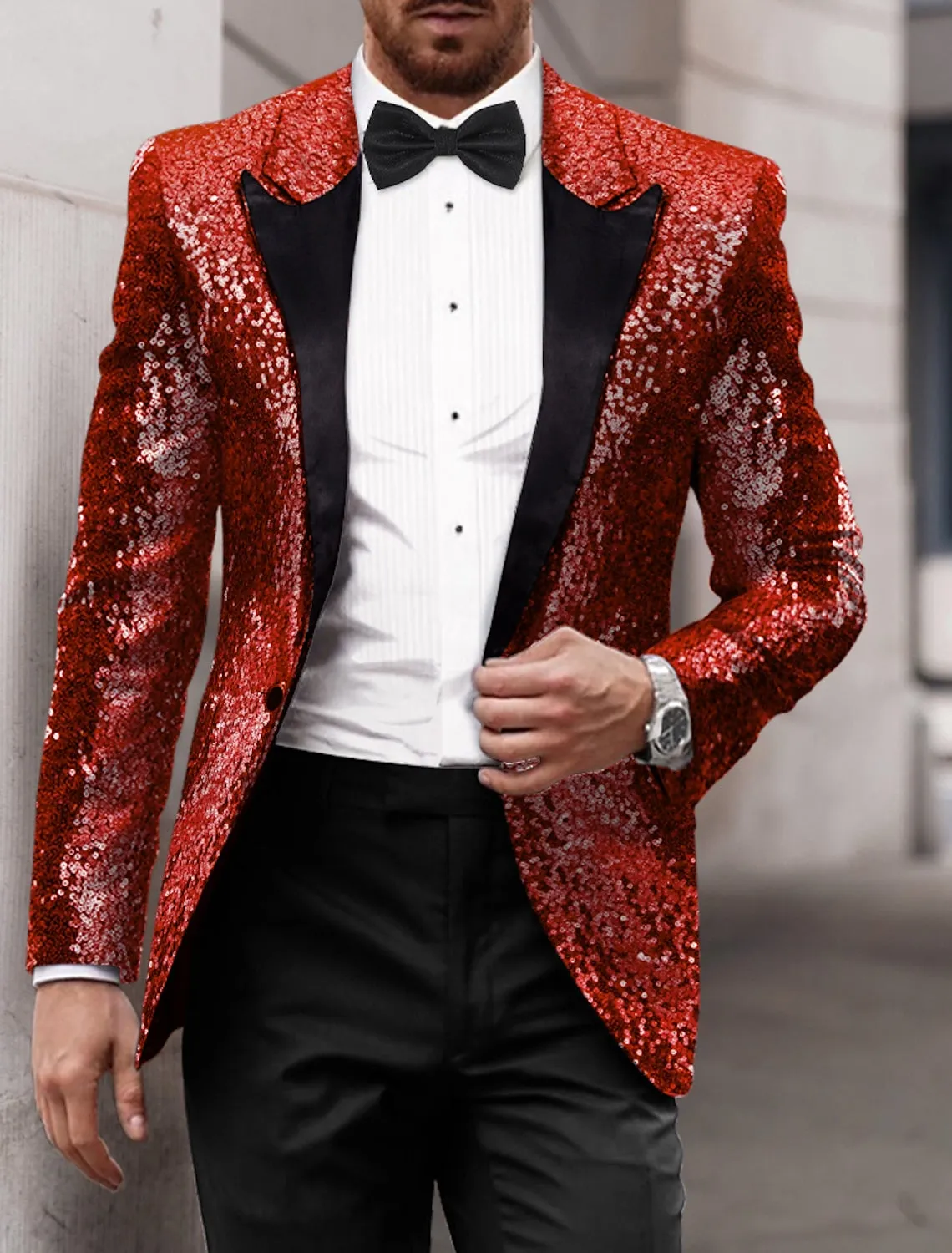 Men's Party Sequin Blazer
