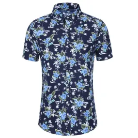 Men's Short-sleeved Printed Shirt Fashion Casual