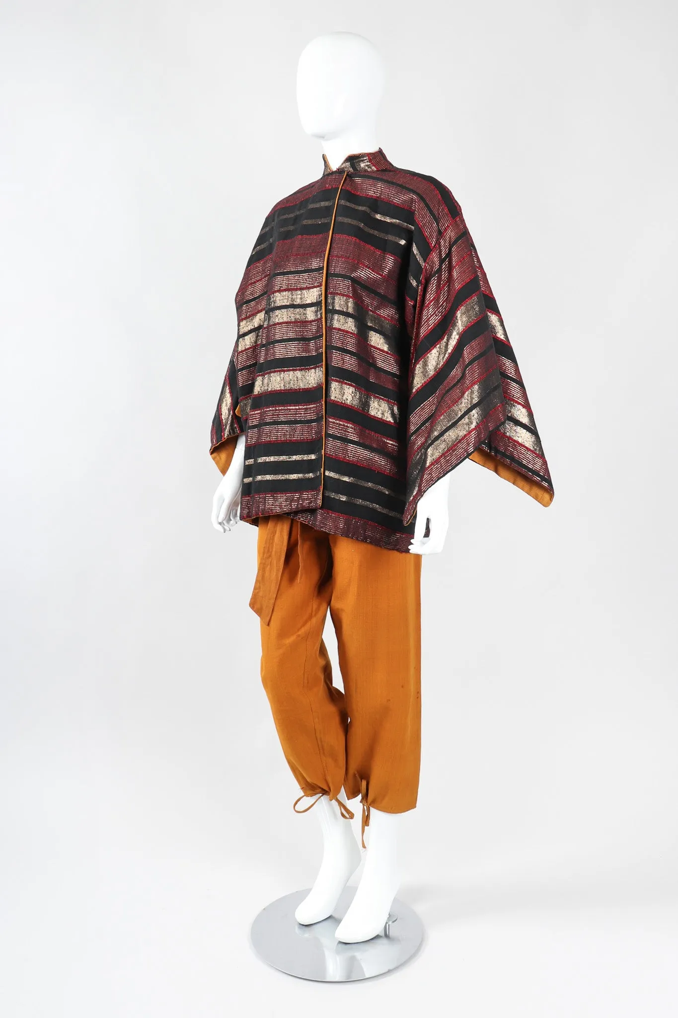 Metallic Kimono Jacket & Pant Lounge Set