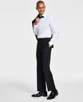 Michael Kors Mens Classic fit Tuxedo Dress Pants 40 / 32 Black Solid