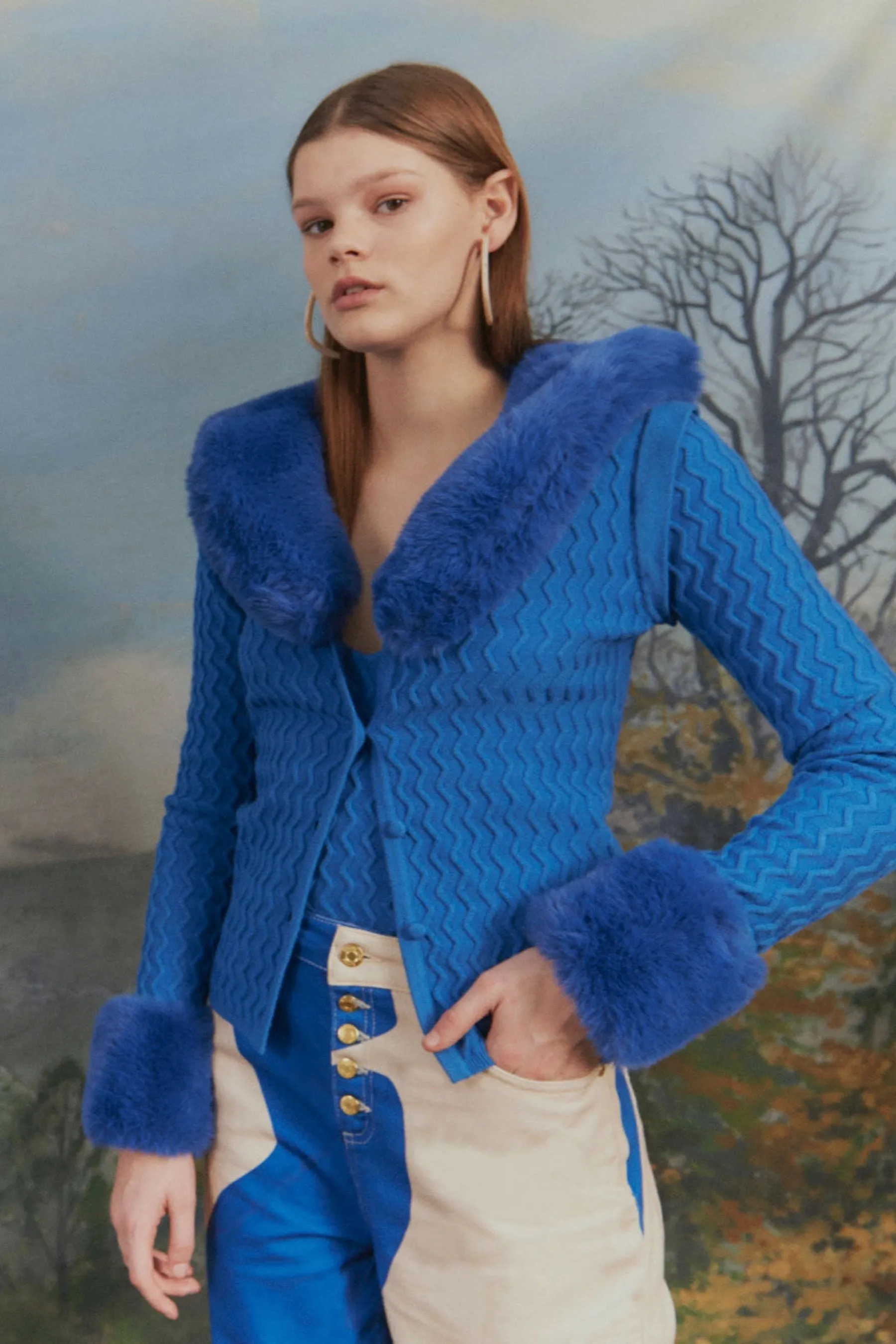 Midnight Swirl Peggy Cardigan