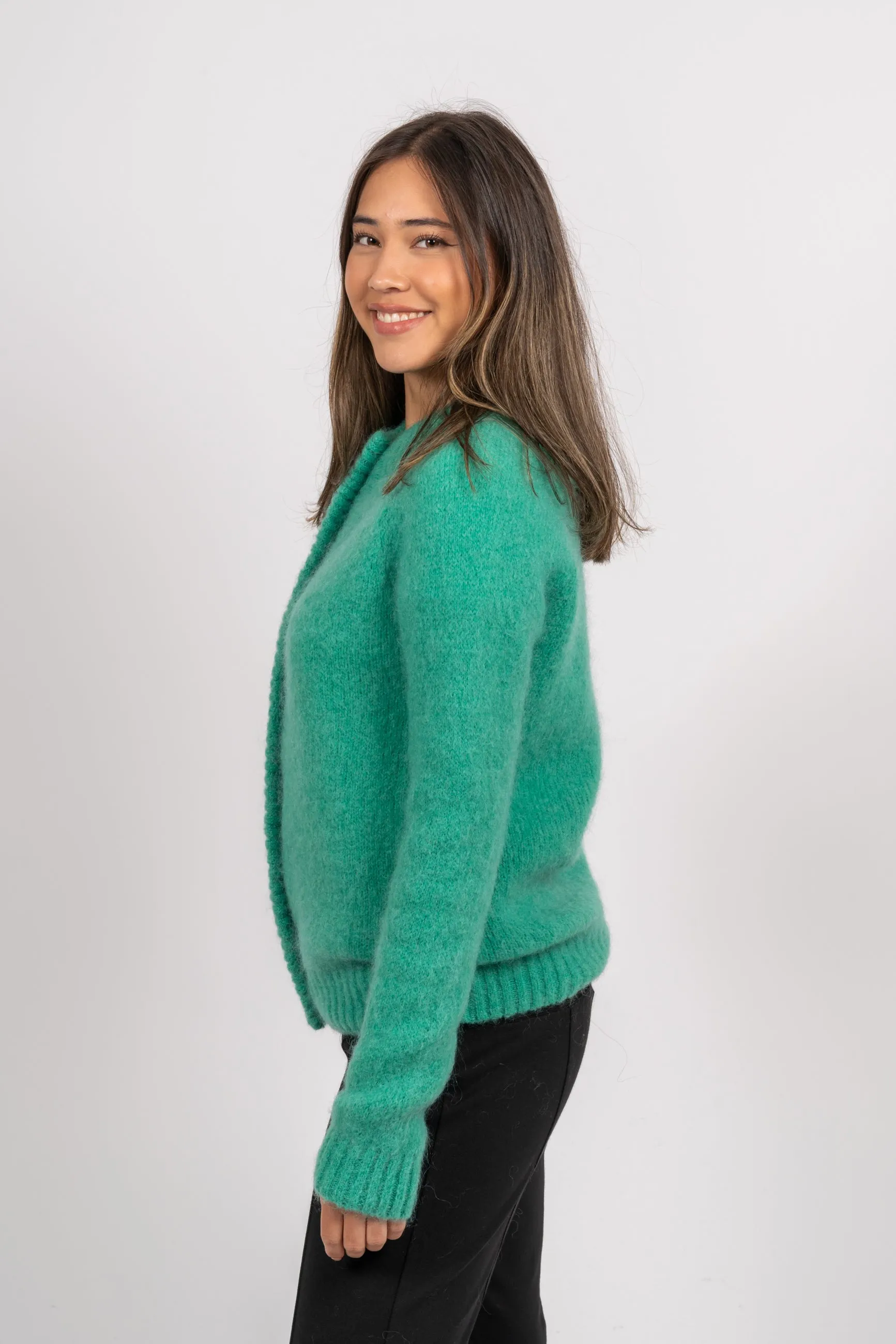 Monty Cardigan CRE - Sea Green