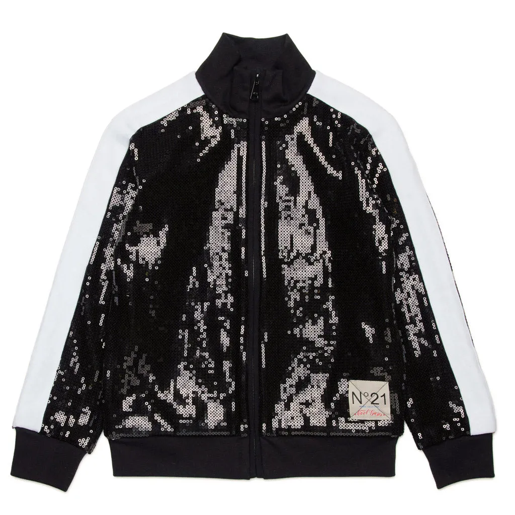 N°21 Kids Sequin Track Jacket