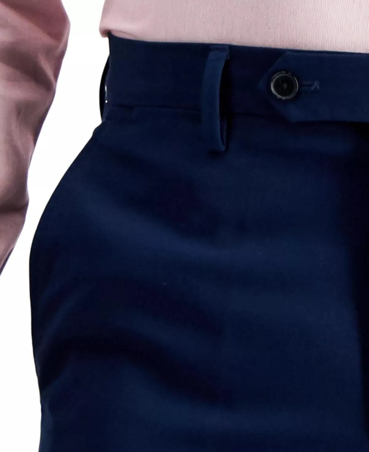 Nautica Mens Classic fit Dress Pants 36 / 32 Blue Solid Stretch