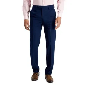 Nautica Mens Classic fit Dress Pants 36 / 32 Blue Solid Stretch