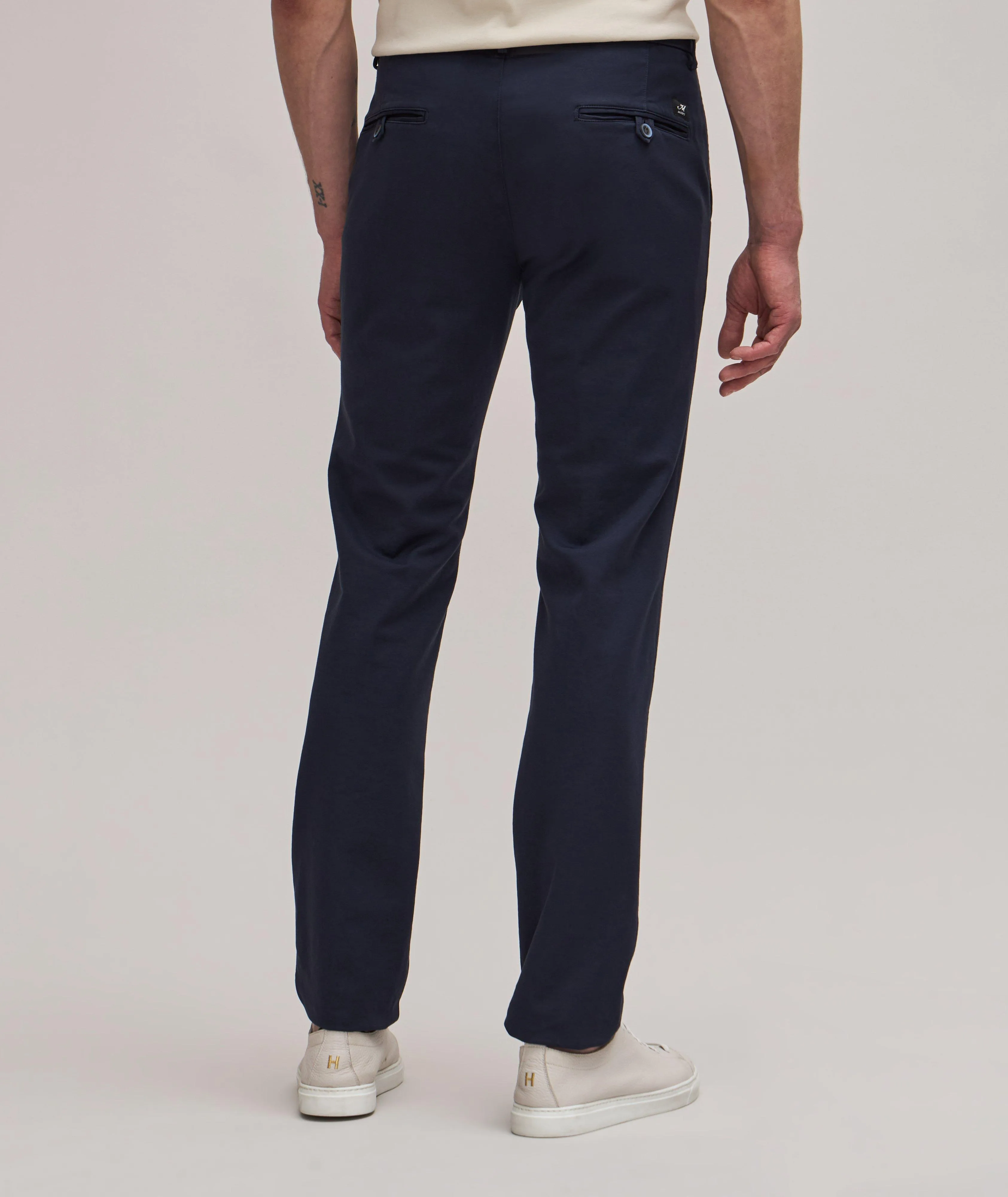 Navy Blue Chino Gaberdine Stretch - Mason's