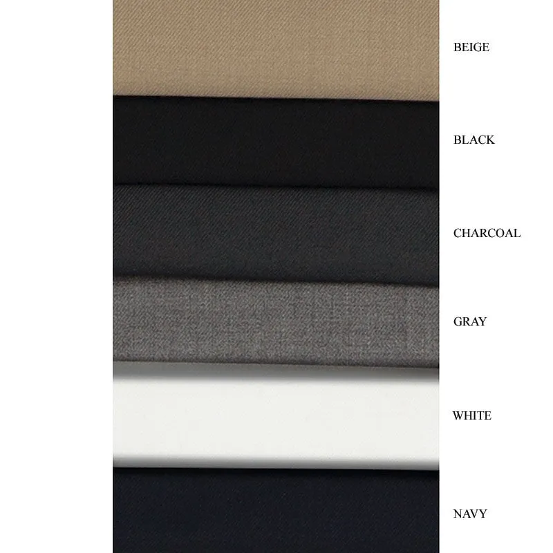 Navy Ultra Slim Fit Dress Pants Flat Front Pre-hemmed
