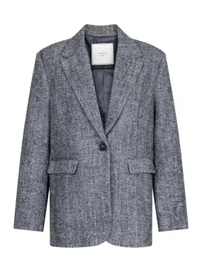 NEO NOIR GABY HERRINGBONE BLAZER BLACK