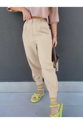 NicholesGifts Women High Waist Cropped Pants